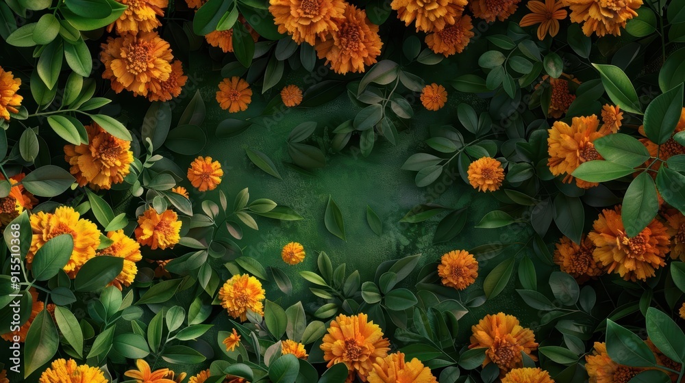 Border frame of cempasuchil orange flowers or marigold tagetes erecta traditionally used in altars for the celebration of the day of the dead in mexico Day of the Dead Ultra realis Border frame of cempasuchil orange flowers or marigold tagetes erecta traditionally used in altars for the celebration of the day of the dead in mexico Day of the Dead Ultra realis