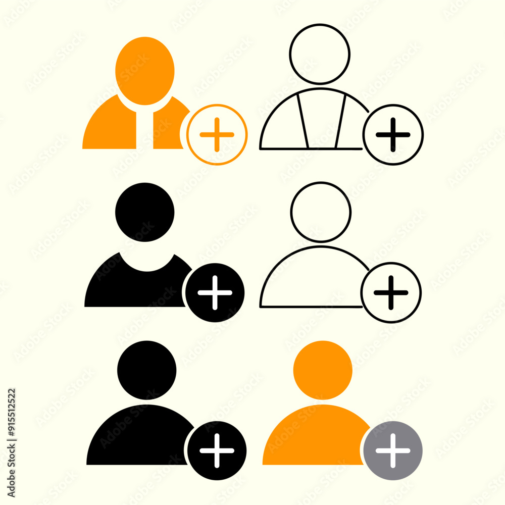 Add, people icon, sign and symbol vector graphics. Add, people icon, sign and symbol vector graphics.