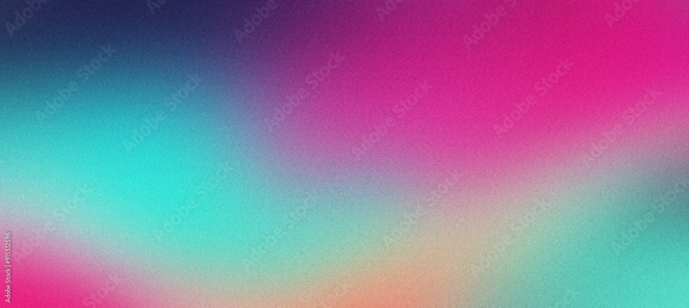 Fototapeta premium Abstract background with a grainy texture and a blurred gradient of colors from blue to pink