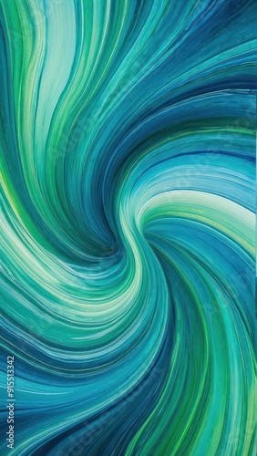 This image features a vibrant, swirling mix of green and blue hues,