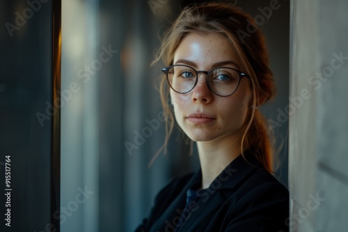 Portrait of a young female accountant