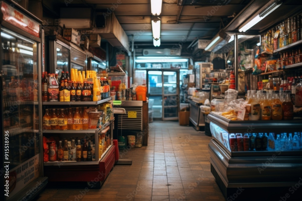 Interior of a New York bodega Interior of a New York bodega