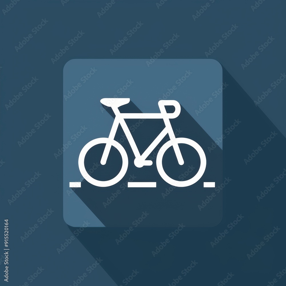 Sleek bicycle symbol representing cycling as both a sport and mode of transport Sleek bicycle symbol representing cycling as both a sport and mode of transport