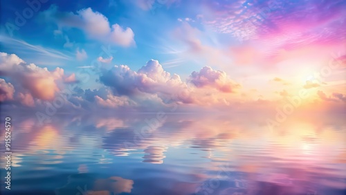 Dreamy water reflection background with pastel gradient colors, gradient, background, dreamy, water, reflection, abstract