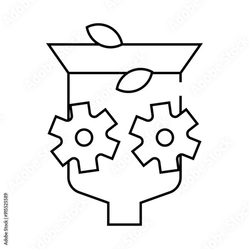 crusher equipment line icon vector. crusher equipment sign. isolated contour symbol black illustration