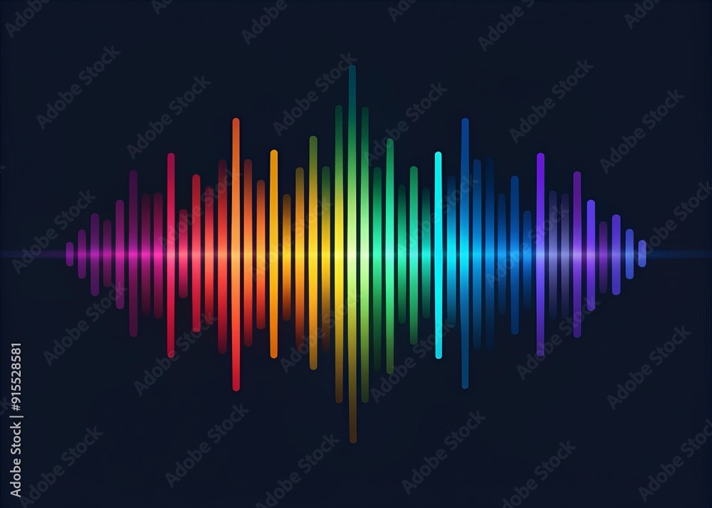 Stylized sound wave representing audio recording, speech, or podcast, featuring a play button and spectrum noise, isolated on a clean background, in a modern vector style. Stylized sound wave representing audio recording, speech, or podcast, featuring a play button and spectrum noise, isolated on a clean background, in a modern vector style.
