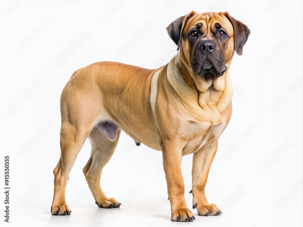 perro de presa canario isolated on white background. ai generative perro de presa canario isolated on white background. ai generative
