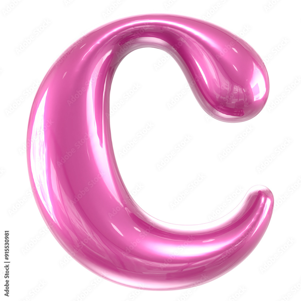 C Font Pink 3d Render C Font Pink 3d Render
