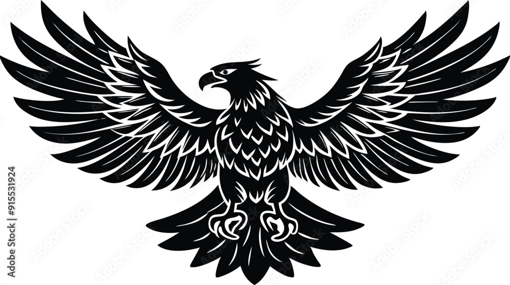 Obraz premium eagle tattoo vector