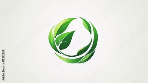 Wallpaper Mural Develop a stunning green environment logo featuring alternating colors on a white backdrop. Torontodigital.ca