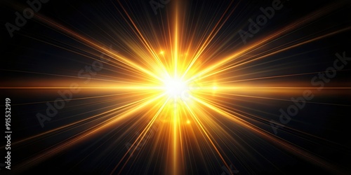 Abstract natural sun flare shining brightly against a black background, sun, flare, abstract, light, bright, black background