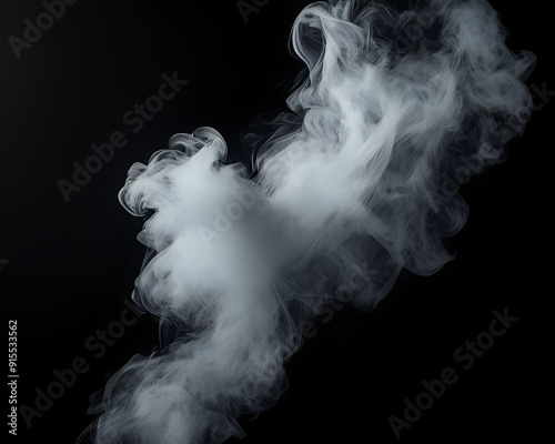 smoke on black background