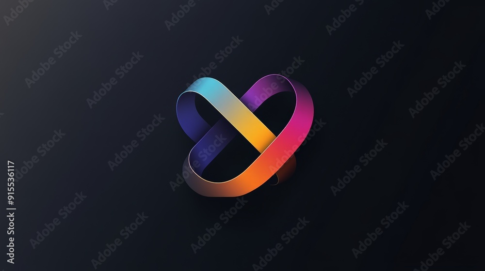 Develop an impressive color-changing logo featuring seamless shifts on a black background. Incorporate sleek design elements and fluid gradients for a polished look Develop an impressive color-changing logo featuring seamless shifts on a black background. Incorporate sleek design elements and fluid gradients for a polished look