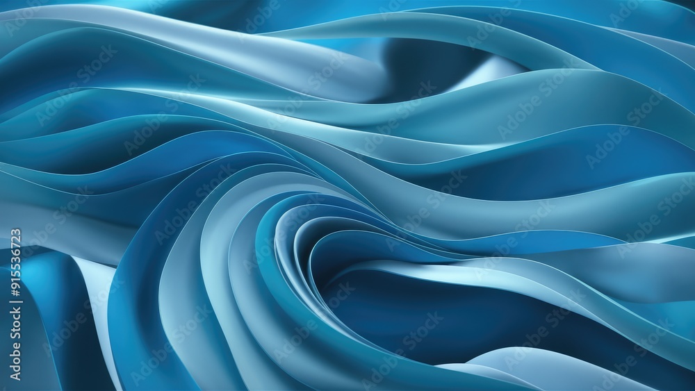 Obraz premium Cooltoned blue gradient with a blurred effect