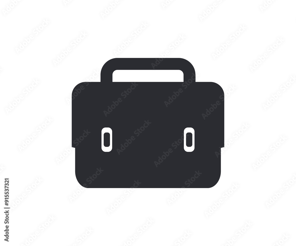 Briefcase icon. Office case icon work portfolio bag illustration on transparent background. Briefcase icon. Office case icon work portfolio bag illustration on transparent background.
