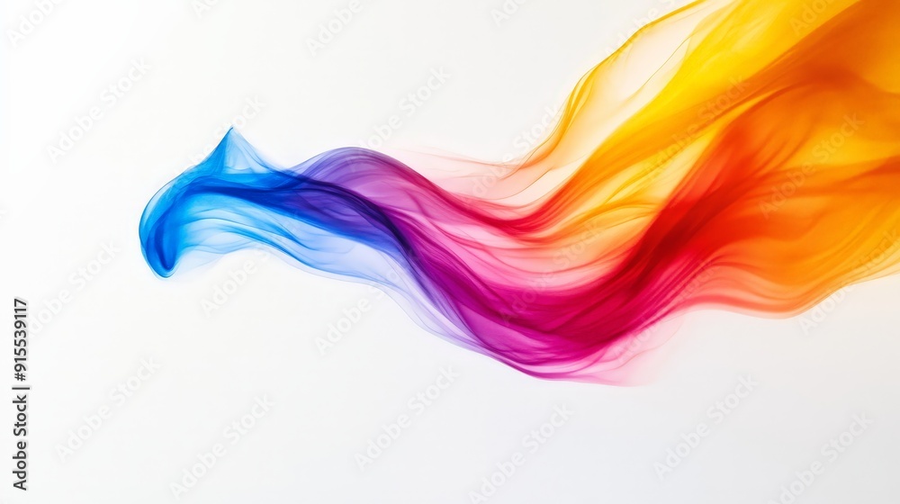 Fototapeta premium Imagine a logo that smoothly changes colors on a clean white canvas, highlighting innovative design and contemporary style.