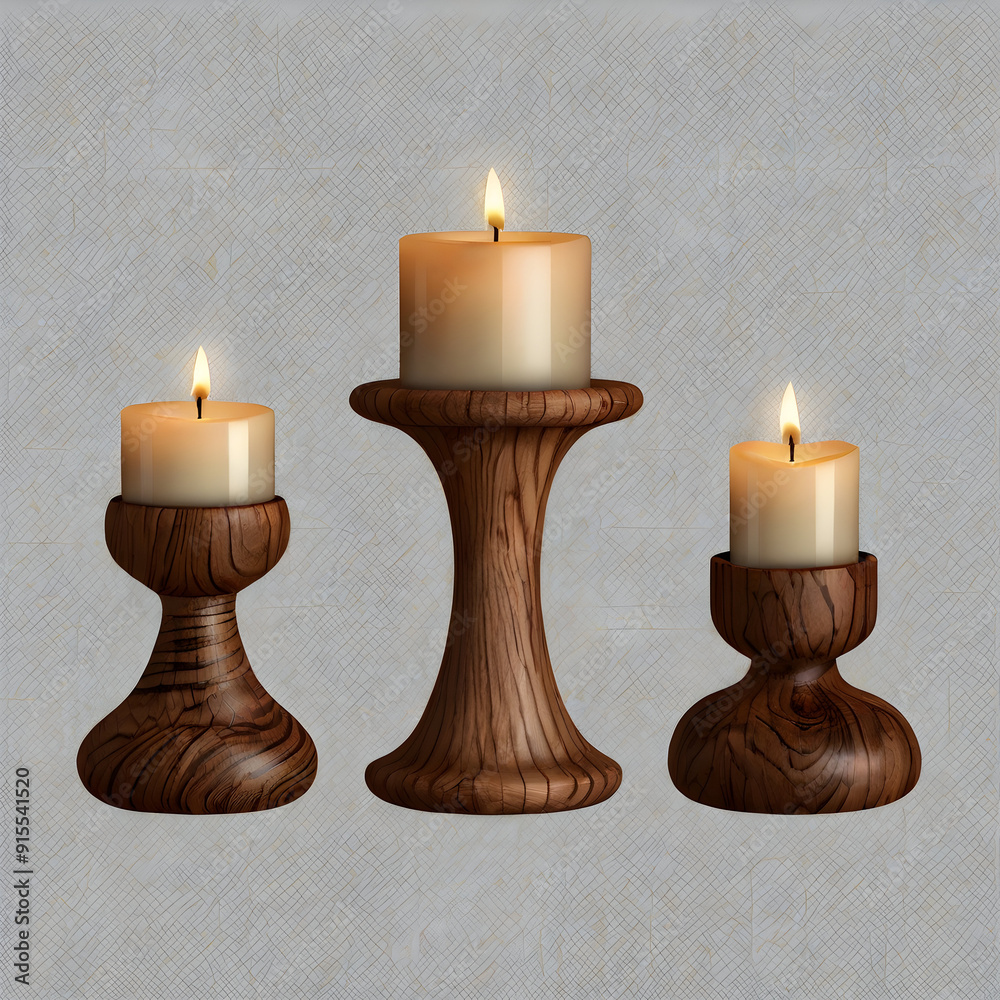 candles on a white background candles on a white background
