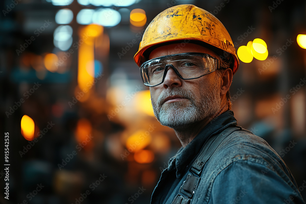 Experienced steel plant worker wearing a yellow helmet and safety glasses, with a blurred factory background. Focuses on professionalism, safety, and industrial expertise.
Experienced steel plant worker wearing a yellow helmet and safety glasses, with a blurred factory background. Focuses on professionalism, safety, and industrial expertise.