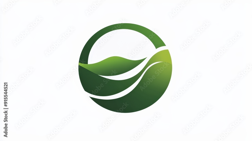 Imagine a visually striking green environment logo with alternating colors on a white background Imagine a visually striking green environment logo with alternating colors on a white background