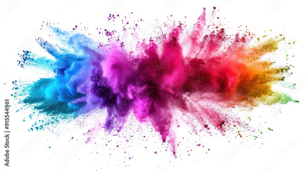 Abstract Colorful Explosion of Powder Abstract Colorful Explosion of Powder