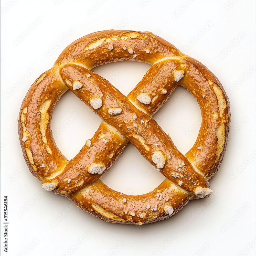 Freshly baked pretzel with a golden crust and salty topping, perfect for snacking or pairing with dips. Freshly baked pretzel with a golden crust and salty topping, perfect for snacking or pairing with dips.