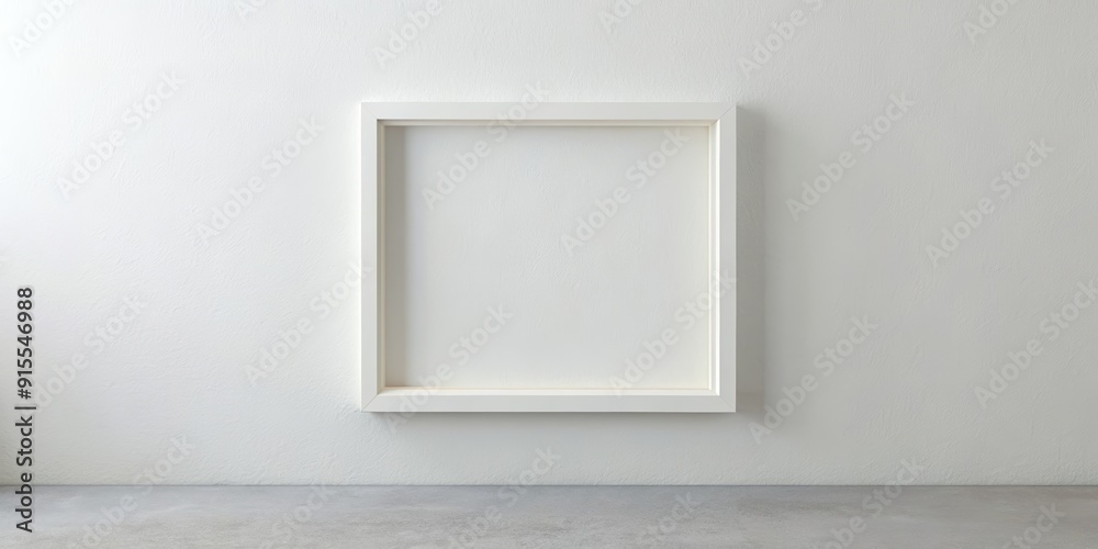 White wall with a square frame, minimalistic and vibrant , frame, wall, white, square, minimalistic, design White wall with a square frame, minimalistic and vibrant , frame, wall, white, square, minimalistic, design