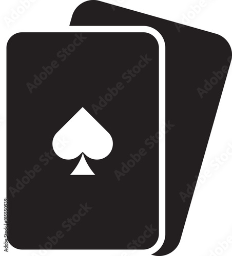 illustration of spade playing card icon
