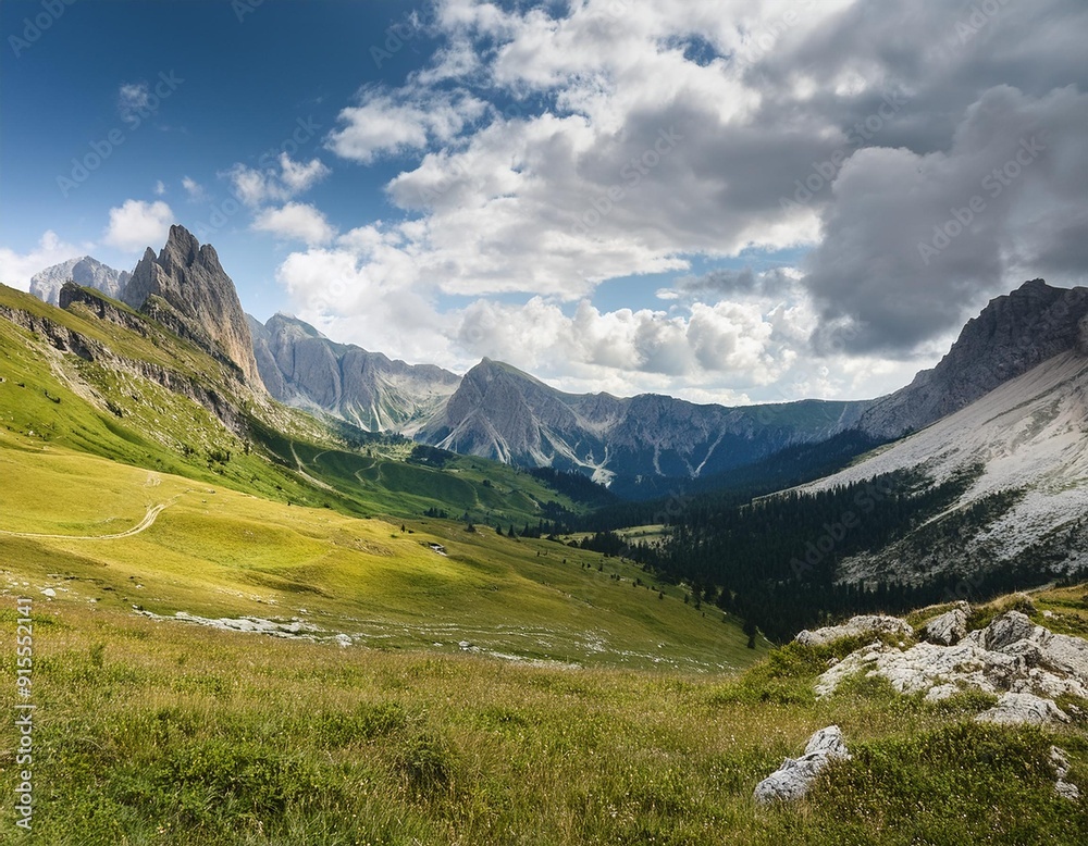 Fototapeta premium mountains forest fog morning mystic