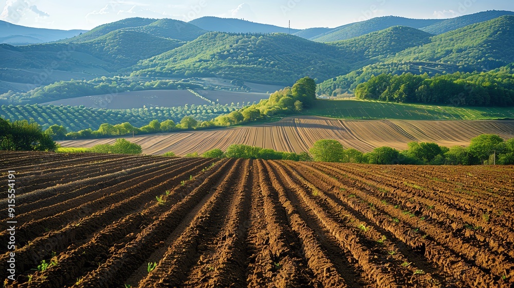 Mixed agricultural landscapes with crop rotation based on soil variety, landscape variety soil, agricultural planning Mixed agricultural landscapes with crop rotation based on soil variety, landscape variety soil, agricultural planning
