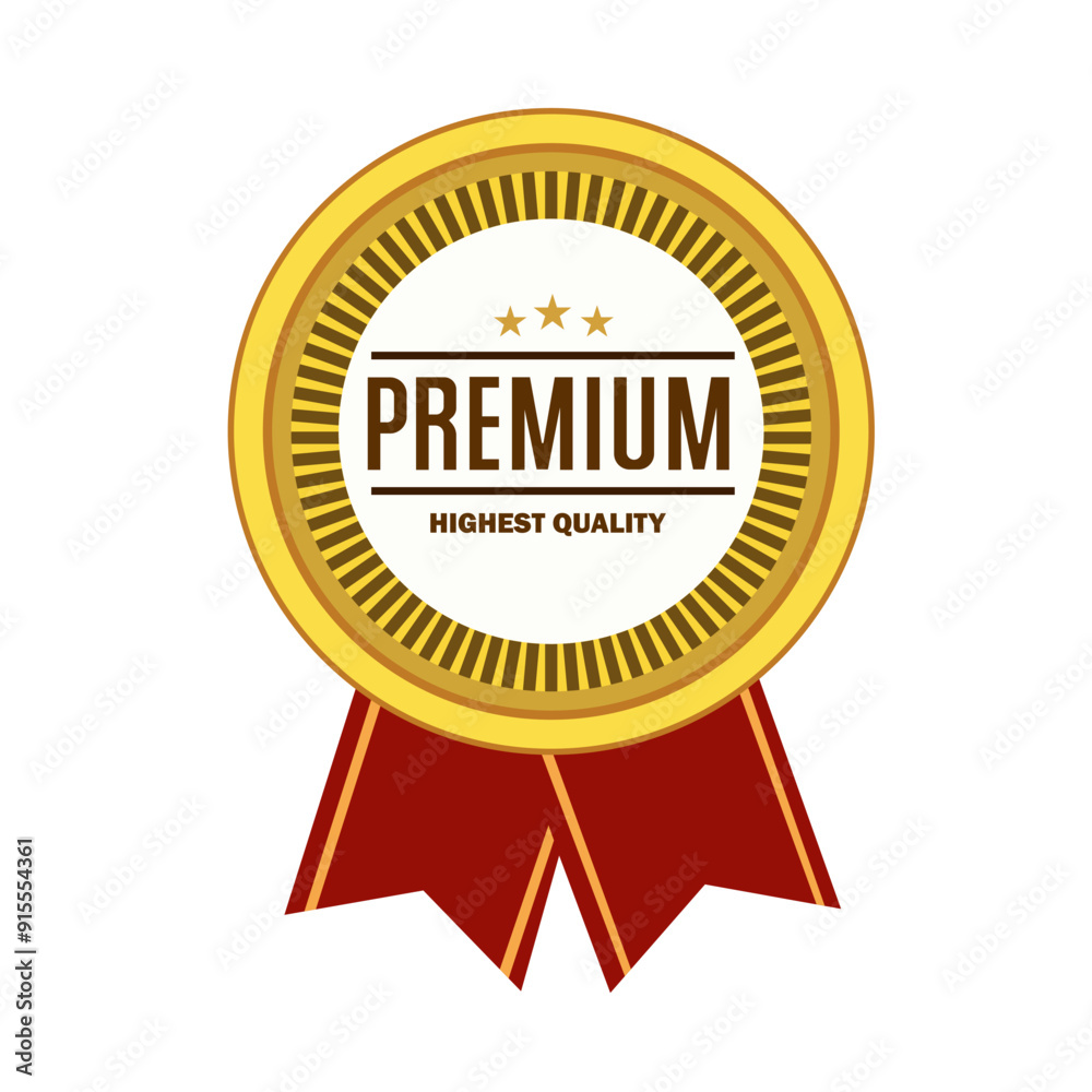 Premium quality label. Best quality flat vector badges. Premium icon with crown and stars. Vector illustration. Round label with three level quality. Vip icon in flat style Premium quality label. Best quality flat vector badges. Premium icon with crown and stars. Vector illustration. Round label with three level quality. Vip icon in flat style
