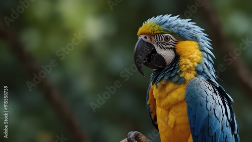 blue and yellow macaw