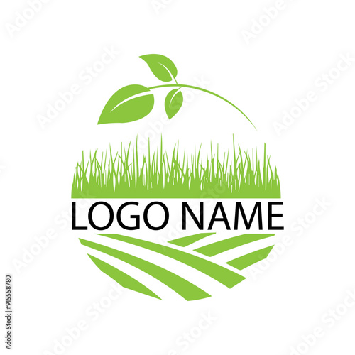 Logo desing about agriculture or turf