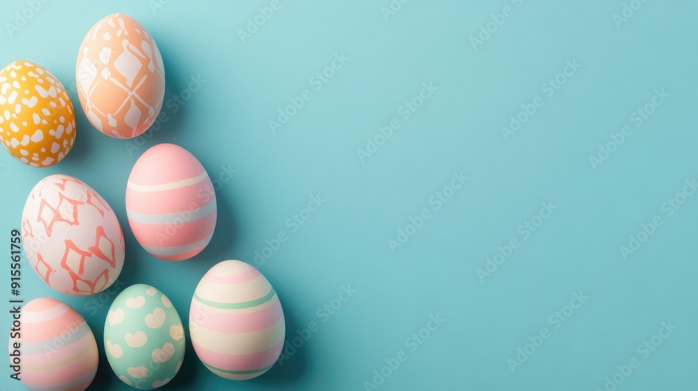 Beautiful colorful easter eggs background copy space Beautiful colorful easter eggs background copy space
