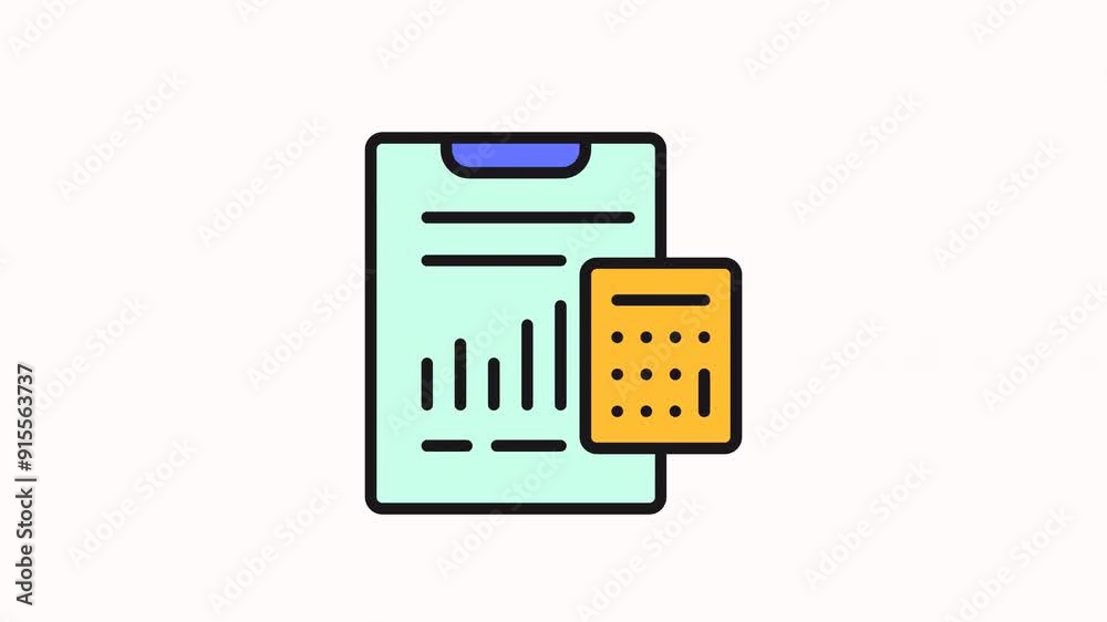 icon motion Clipboard with document, bar graph, and calculator.
icon motion Clipboard with document, bar graph, and calculator.