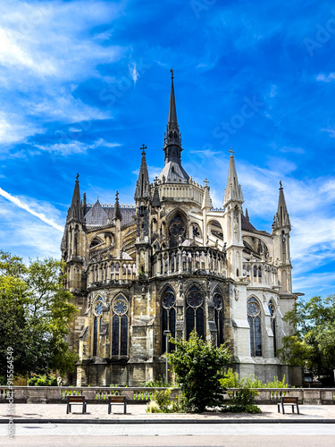 Traditional Cathedral building in Reims, France