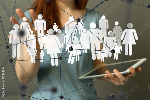 Global network. Blockchain....