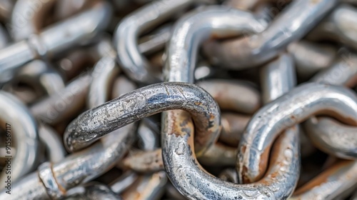 Close-up of a metal chain.