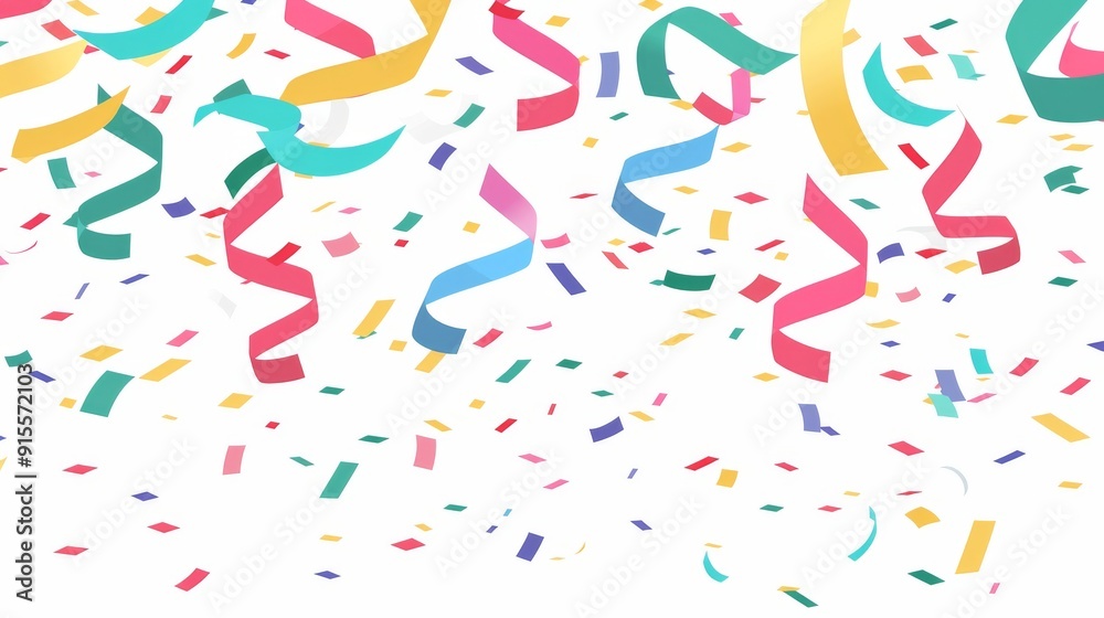 Colorful Confetti Background - Celebration Party Design Colorful Confetti Background - Celebration Party Design