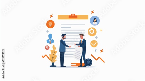 Wallpaper Mural Business Deal Handshake: Agreement & Success Torontodigital.ca