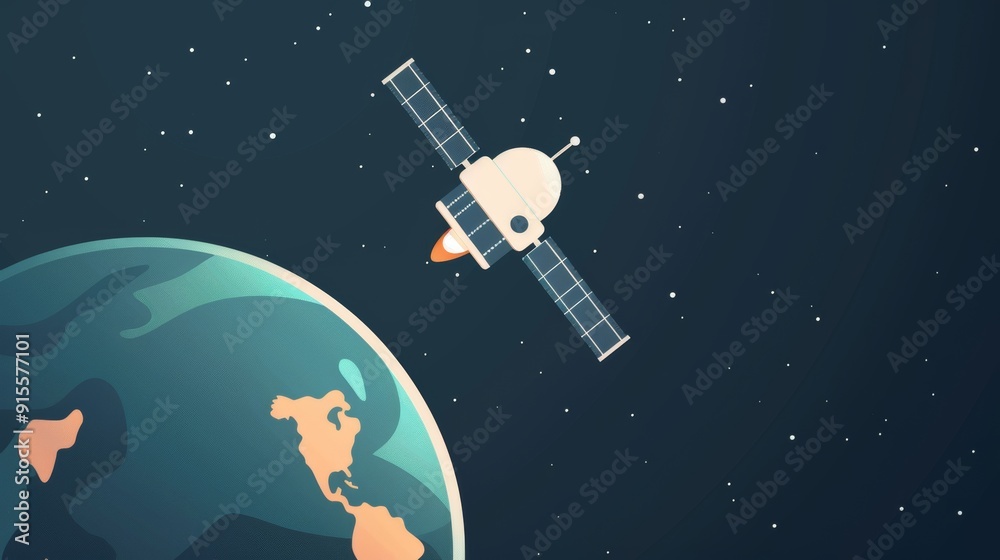 Minimalist 2D vector of a telescope on a tripod, simple and clean design, basic and plain illustration Minimalist 2D vector of a telescope on a tripod, simple and clean design, basic and plain illustration