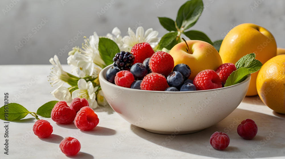 berries in a bowl berries in a bowl