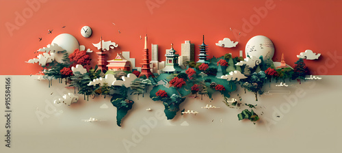 Produce an infographic on the impact of globalization on traditional sociocultural patterns, highlighting changes and adaptations