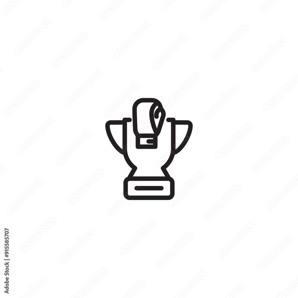 Trophy icon or logo isolated sign symbol vector illustration. Trophy boxing icon. Editable icon. Trophy icon or logo isolated sign symbol vector illustration. Trophy boxing icon. Editable icon.