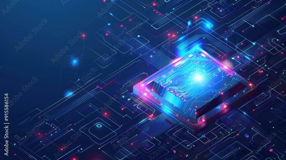 Abstract digital circuit board Abstract digital circuit board