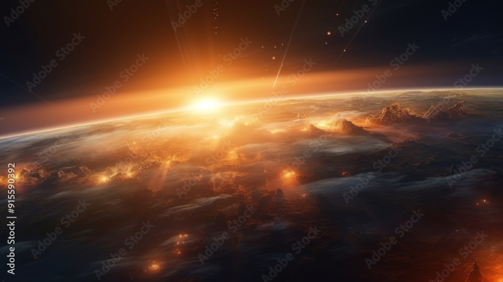 Sunrise Over a Distant Planet Sunrise Over a Distant Planet