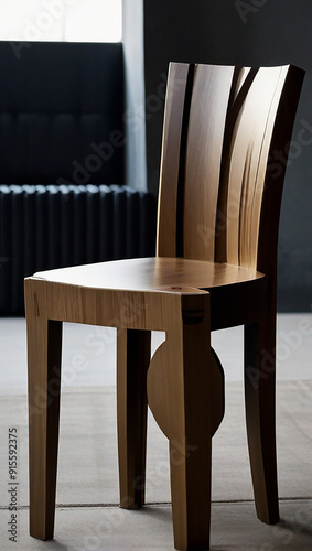white colour Chair design ai photo