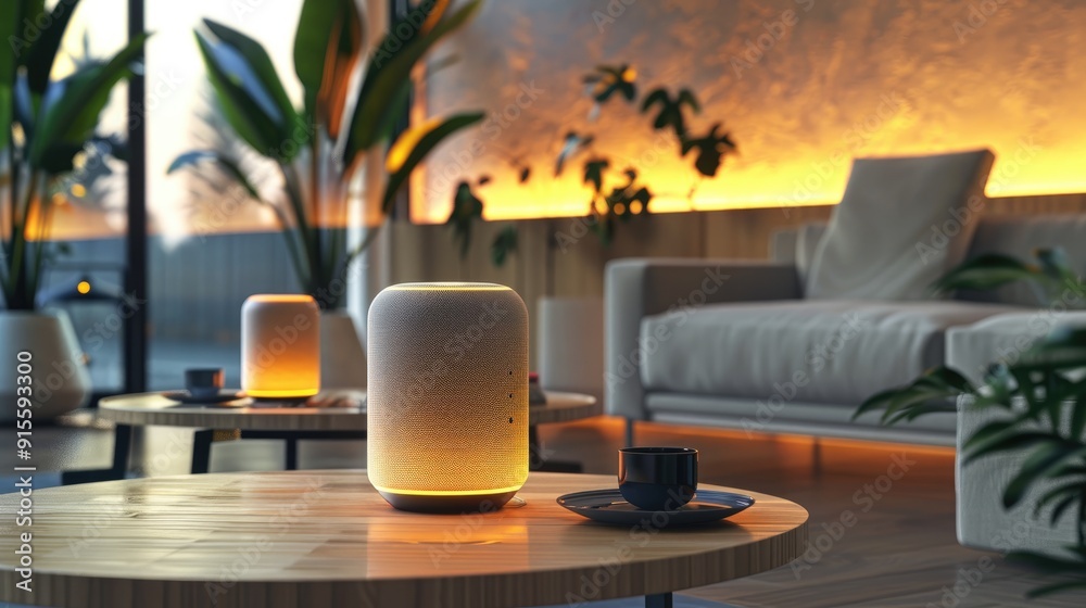 A modern living room featuring stylish decor, soft lighting, and lush plants that create a serene, inviting atmosphere. A modern living room featuring stylish decor, soft lighting, and lush plants that create a serene, inviting atmosphere.