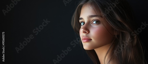 Teenage female model agains...