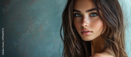 Attractive brunette girl. w...