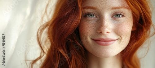 Relaxed red haired individu...